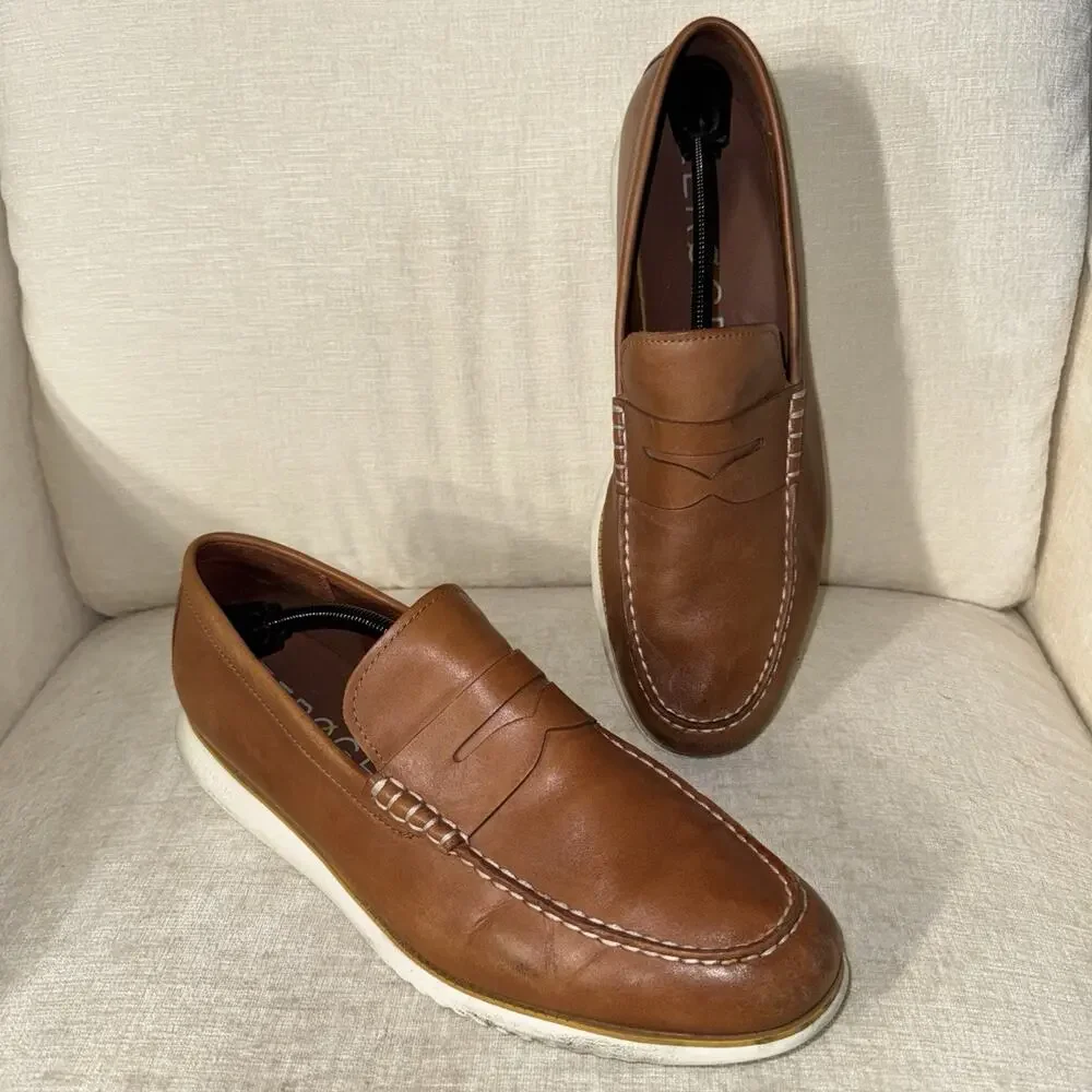 Cole Haan Men's Zerogrand Penny Loafer Size 13 British Tan C33012 Lightweight